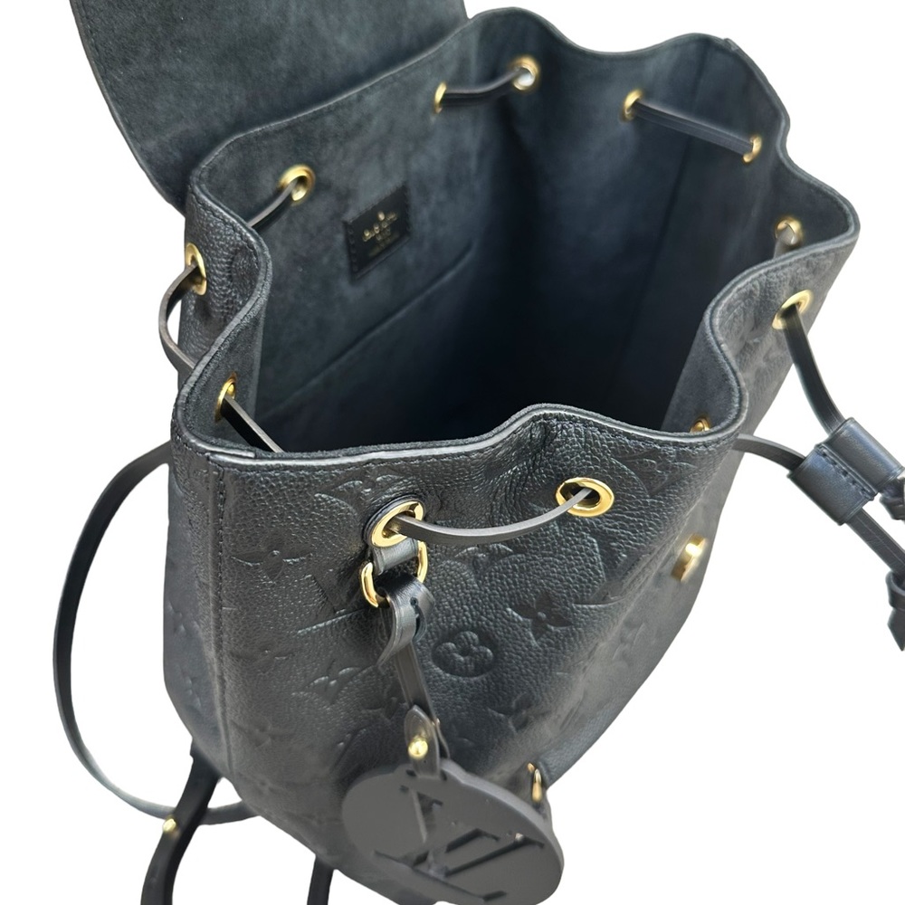 Louis Vuitton Montsouris Backpack NM Monogram Empreinte Leather PM Black - Picture 5 of 11